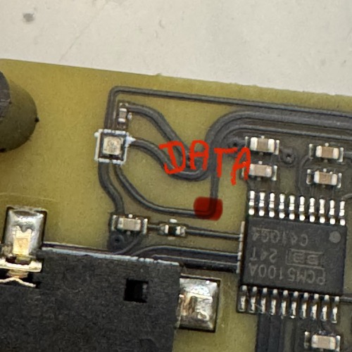 Pocket Scion top view annotated DATA where the trace needs scraping